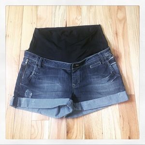 QUEEN MUM maternity denim short (8)